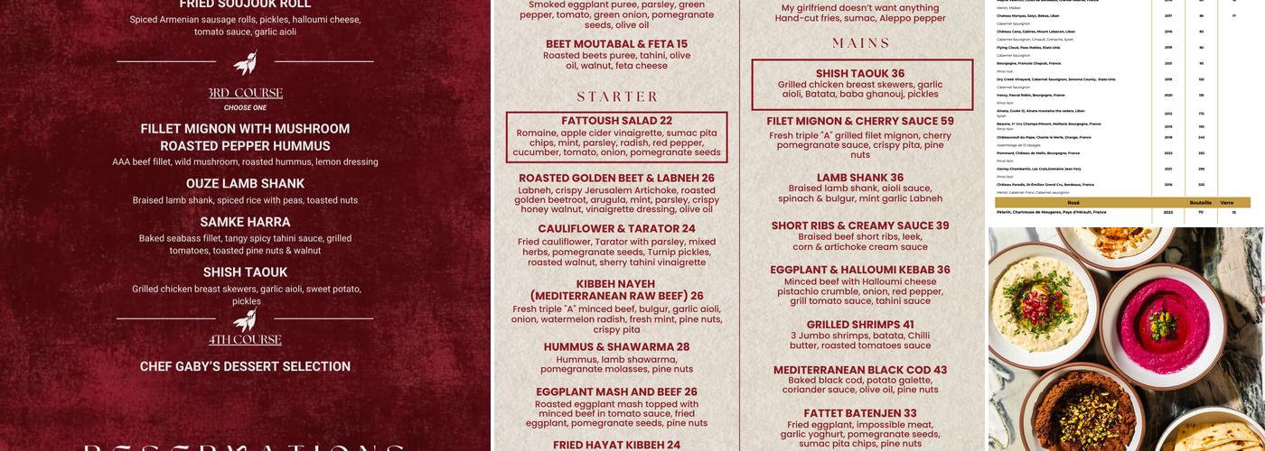 Hayat Menu