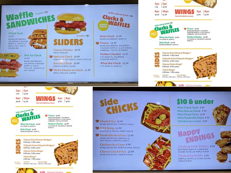 Cluck Clucks Chicken and Waffles - Oakville Menu