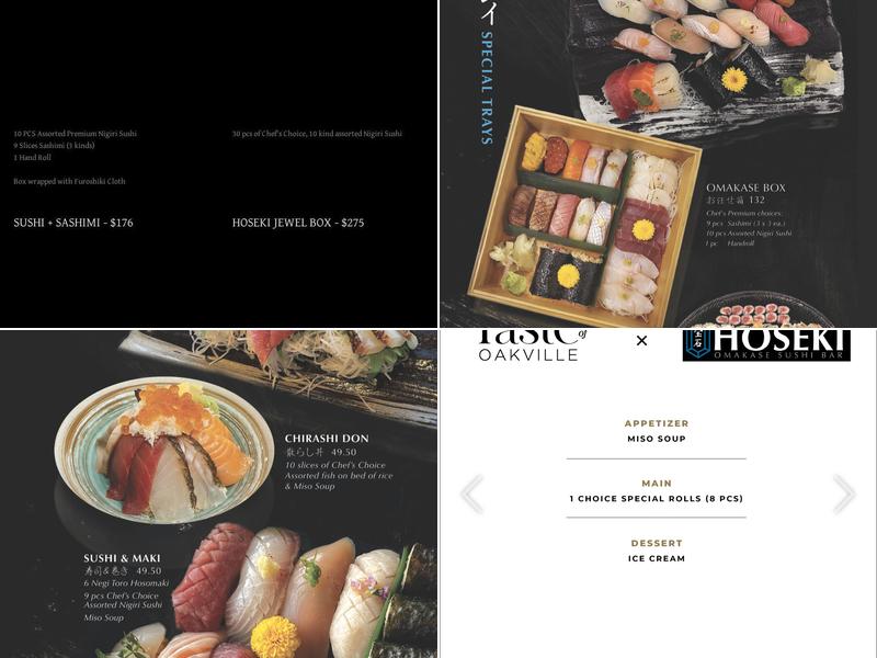 Hoseki Sushi Omakase Bar Menu