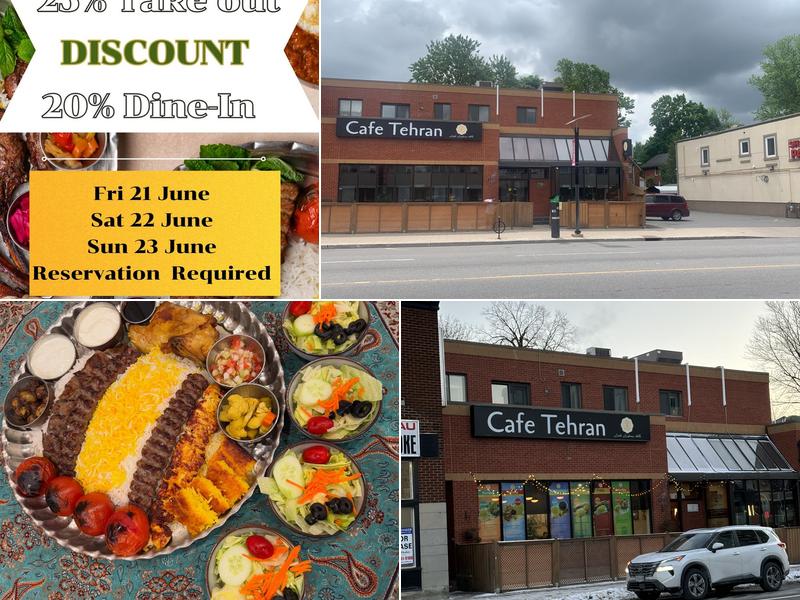 Cafe Tehran 470 Rideau St, Ottawa