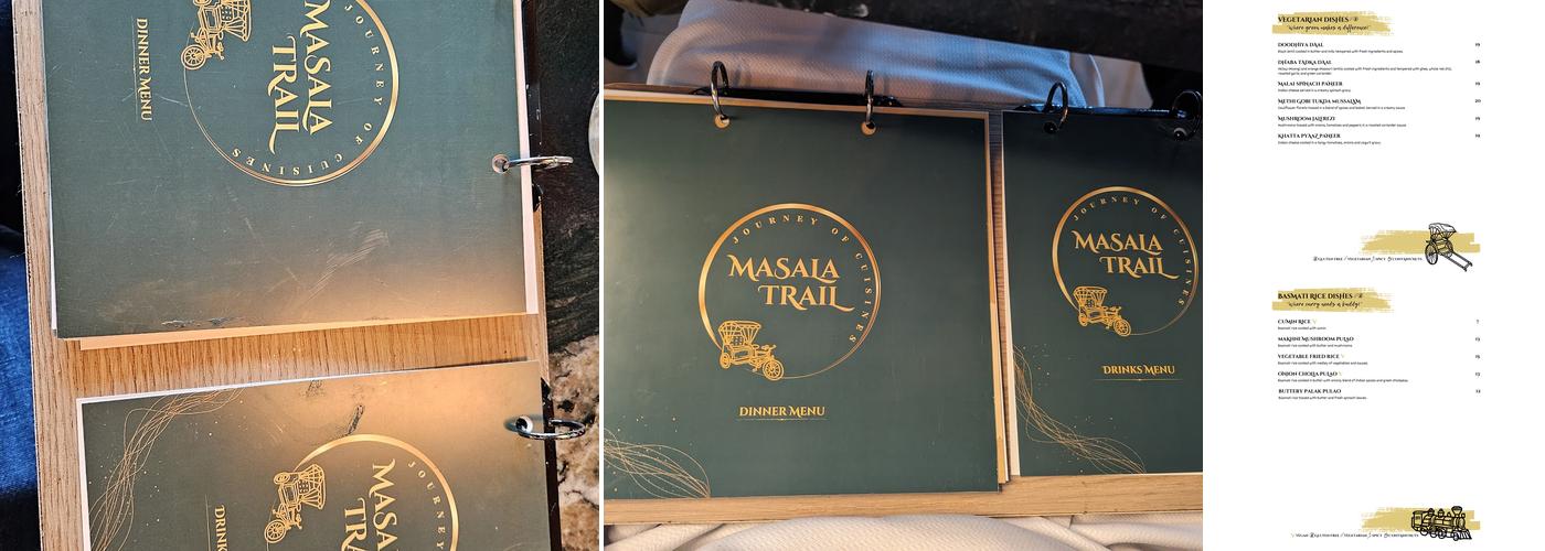 Masala Trail Menu