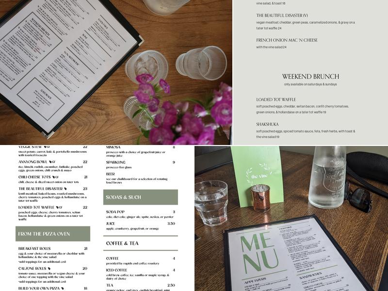 The Vine Menu