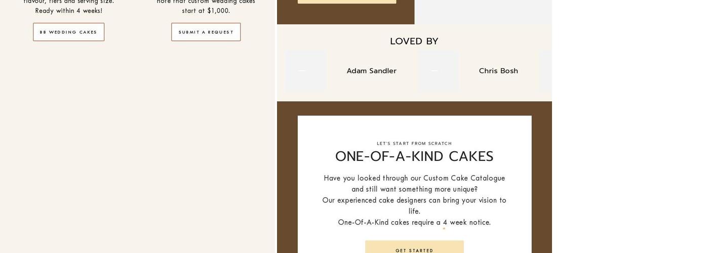 BB Cafe- Thornhill Menu