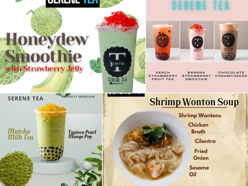 Serene Tea Menu