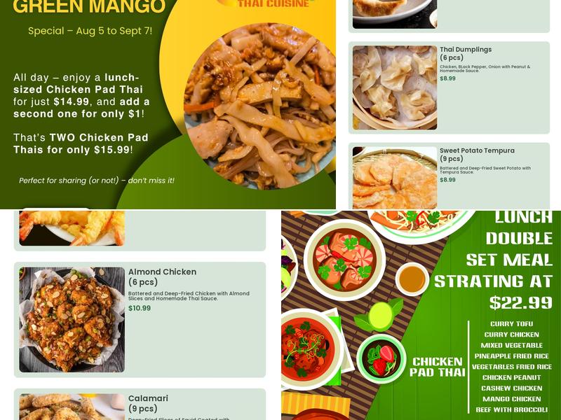Green Mango Menu