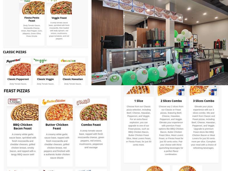 Freshslice Pizza Menu