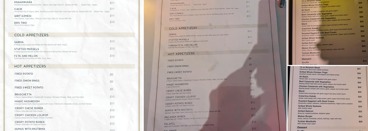 Mekan Toronto Menu