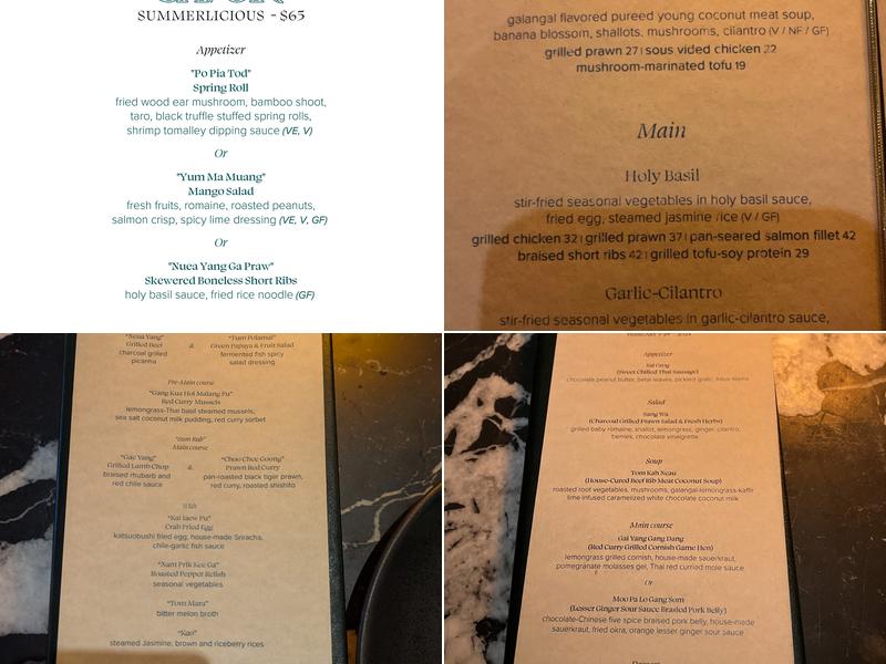 Savor Thai Toronto Menu