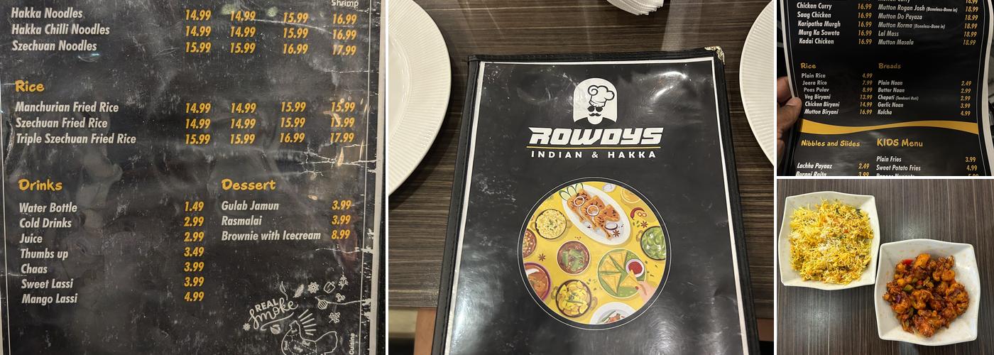ROWDYS Indian & Hakka Menu