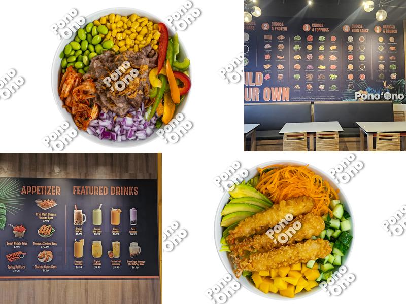 Pono Ono Poke and Bubble Tea Menu