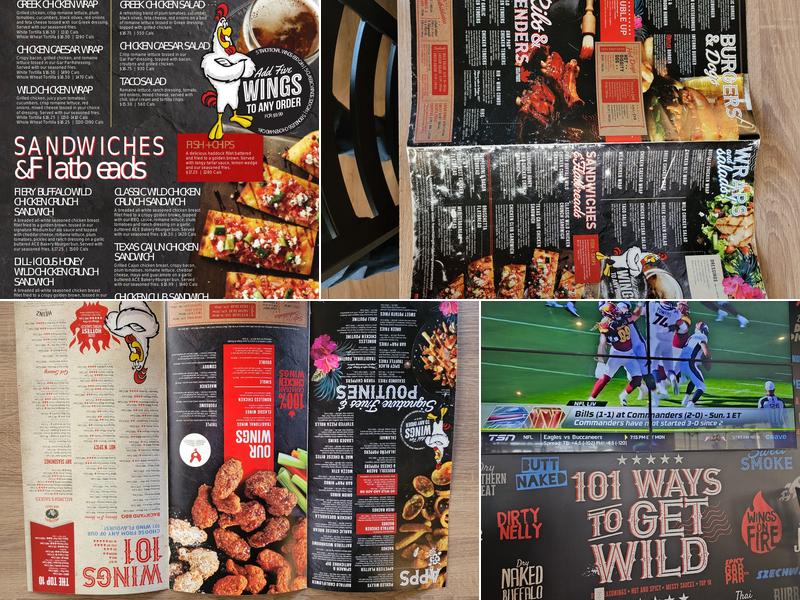 Wild Wing Menu