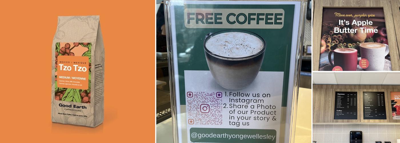 Good Earth Coffeehouse - Yonge & Wellesley Menu