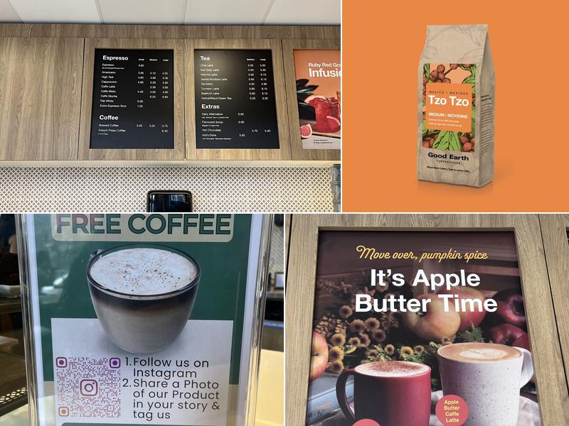 Good Earth Coffeehouse - Yonge & Wellesley Menu