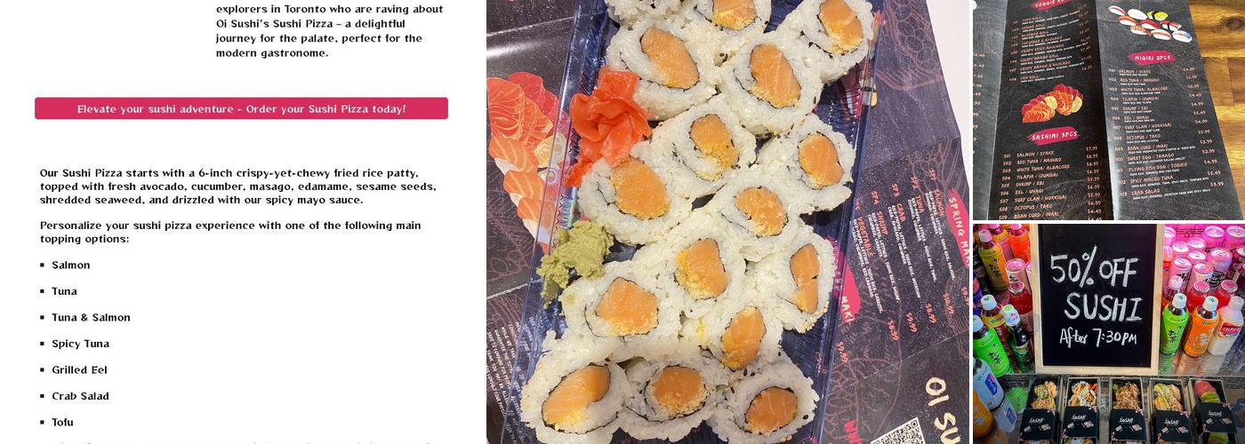 Oi Sushi Menu