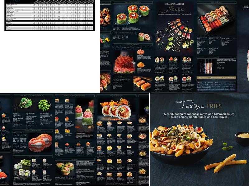 Sushi Shop Menu