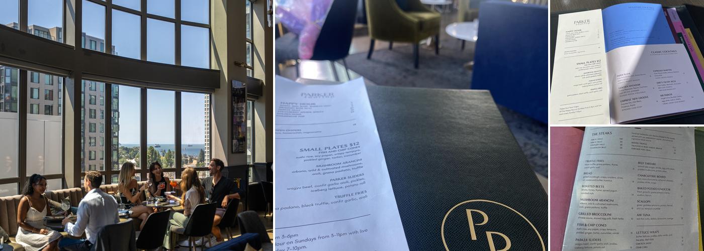 Parker Rooftop Menu