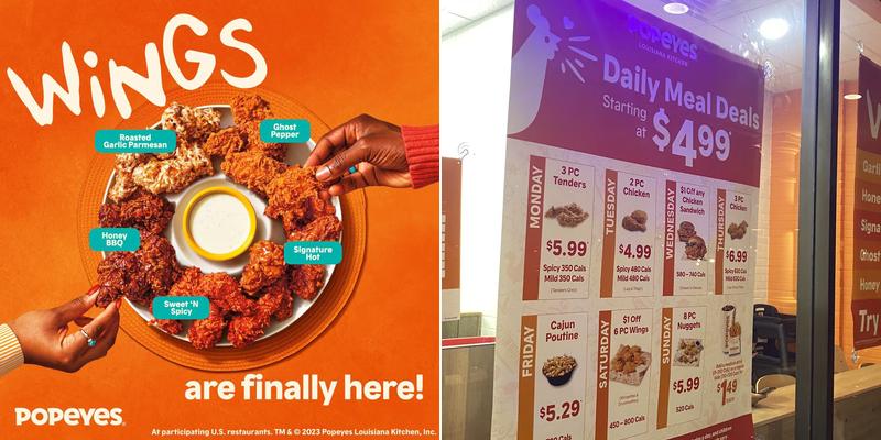 Popeyes Louisiana Kitchen Menu