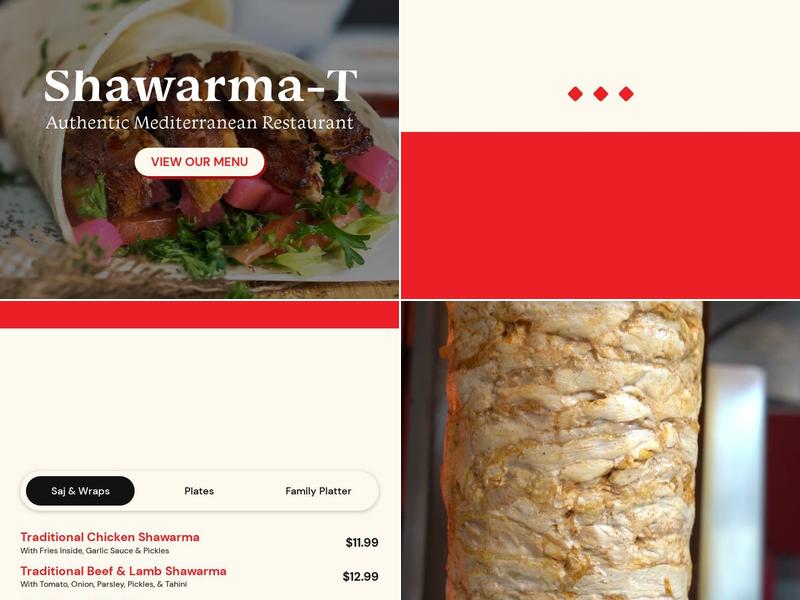 Shawarma T Menu