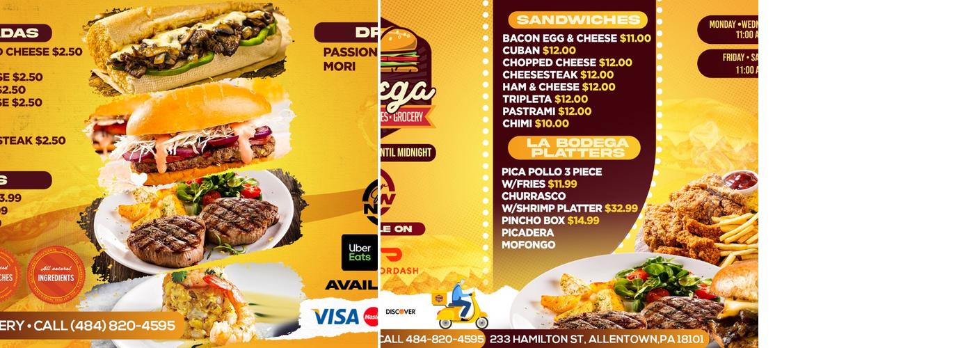 La Bodega Menu