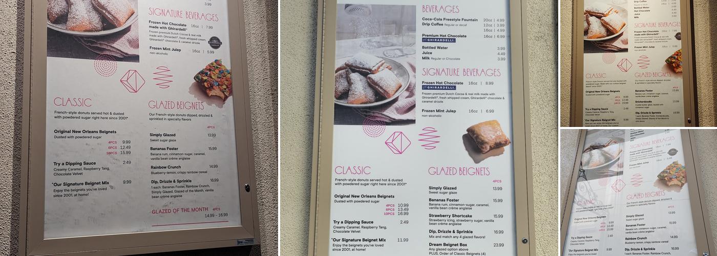 Beignets Expressed Menu