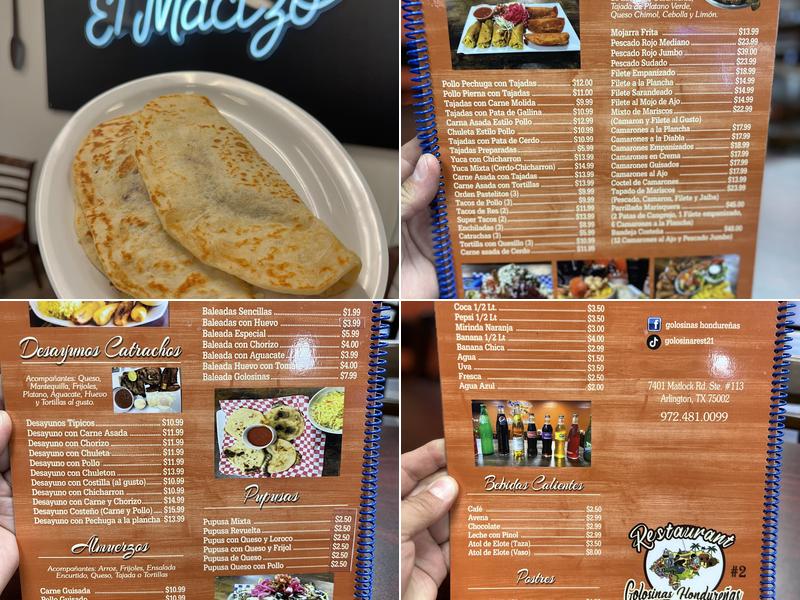 El Macizo Menu