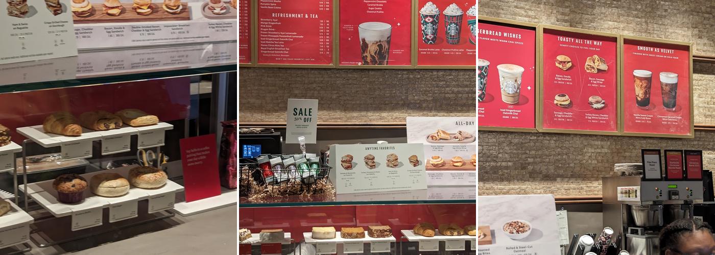 Starbucks Caesars Atlantic City Menu