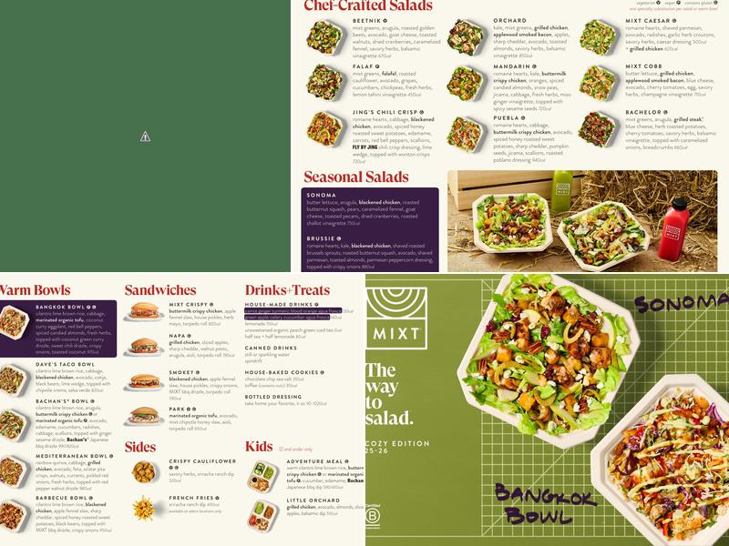 MIXT Menu