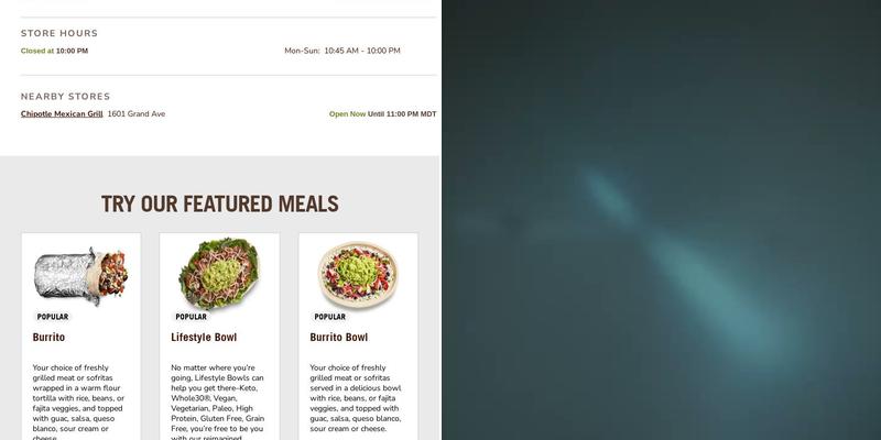 Chipotle Mexican Grill Menu