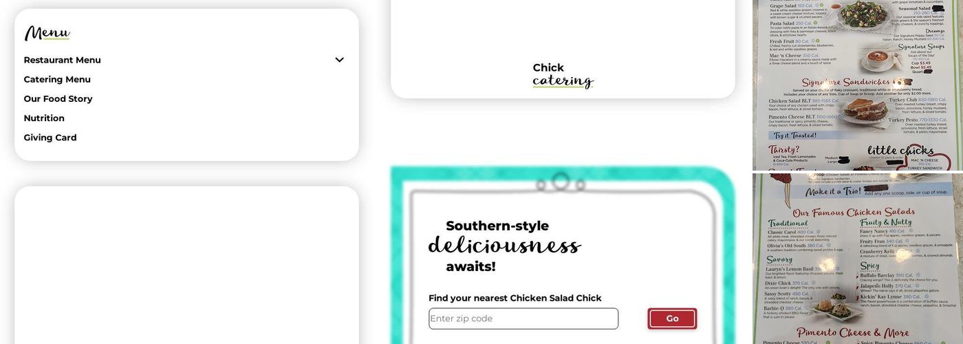 Chicken Salad Chick Menu