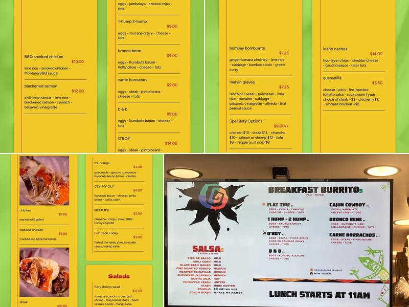 Parrilla Grill Menu
