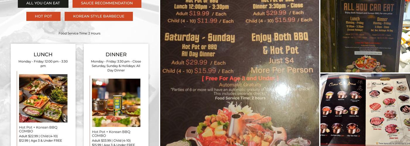 Hot Pot 757 - Midlothian Menu