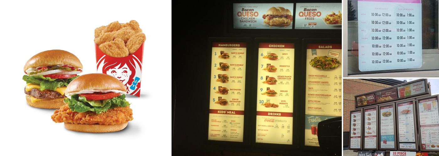 Wendy's Menu