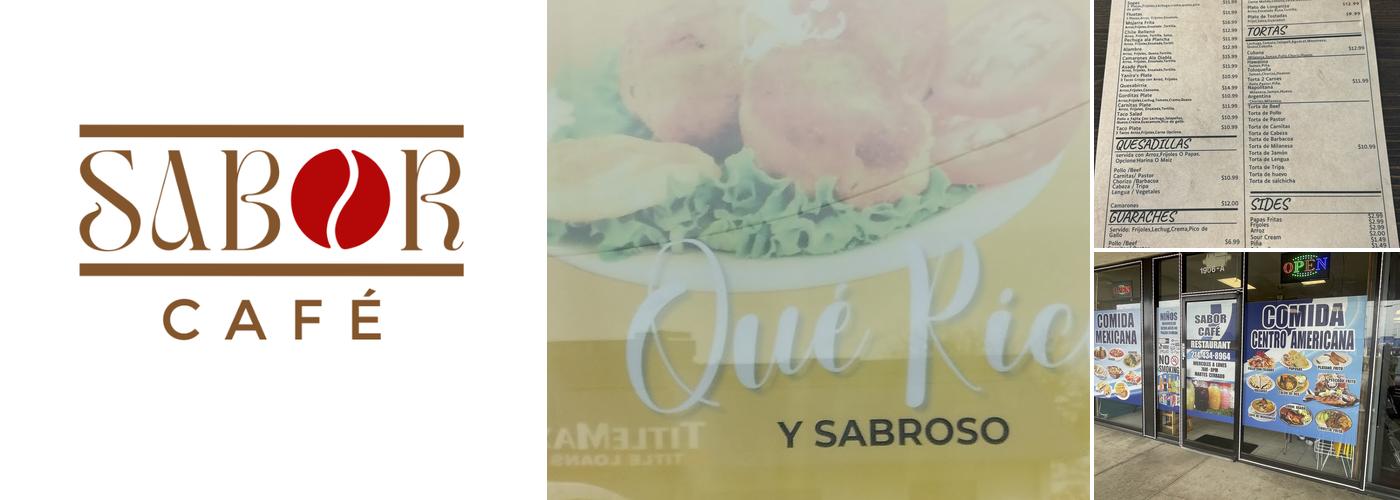Sabor Café Menu