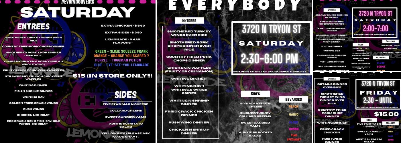 Everybody Eats Menu