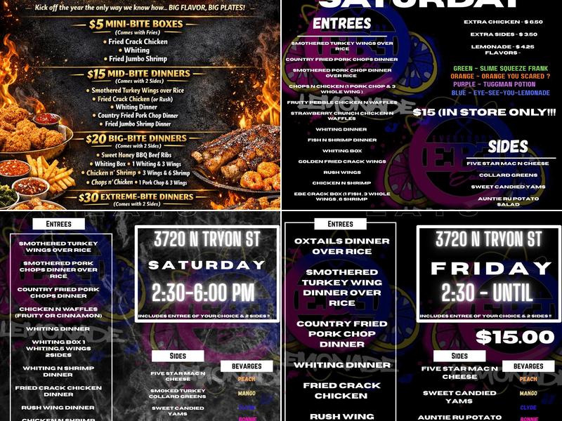 Everybody Eats Menu