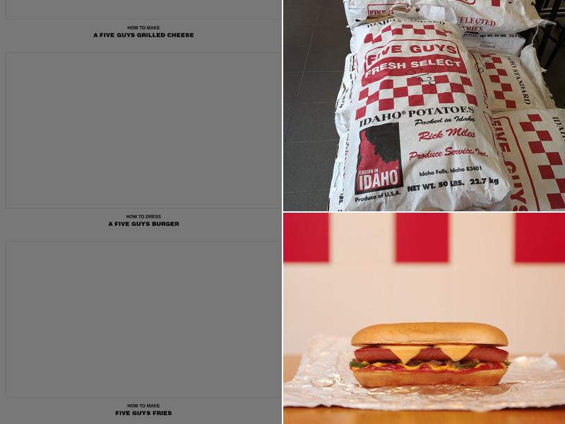 Five Guys Menu