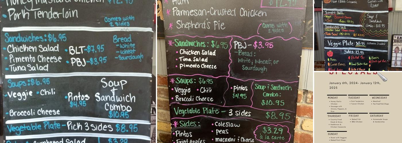 The Restaurant at the Museum of Appalachia Menu