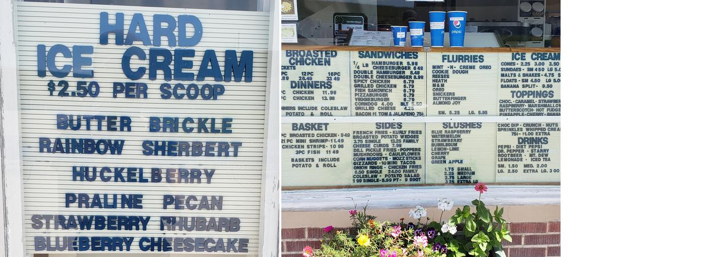 C's Drive-in Menu