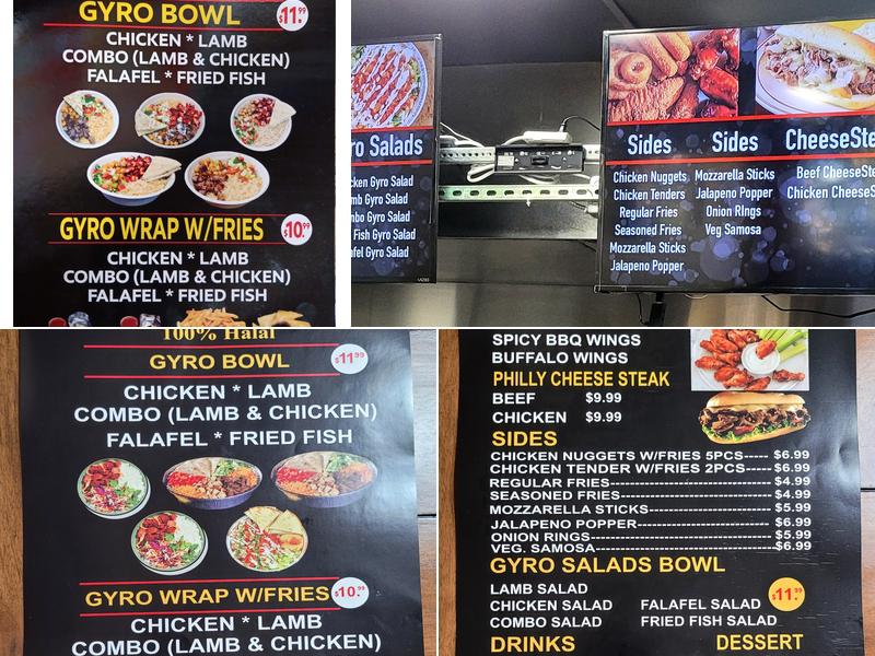 Prince Gyro & Wings Menu