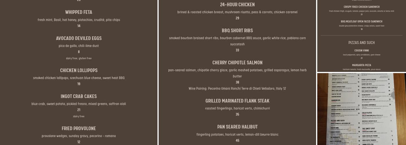 The Foundry Menu