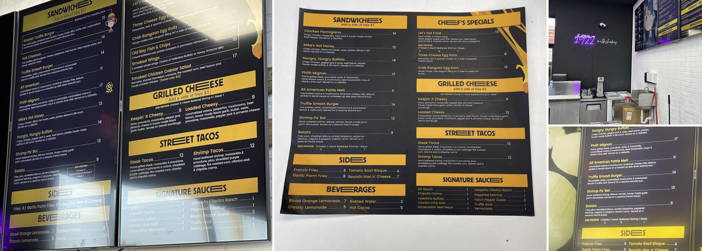 So Cheesy Menu