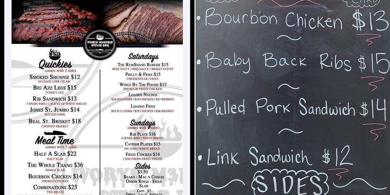 M3MPHIZ STYL3Z BBQ Menu