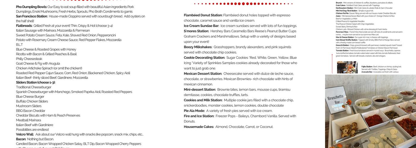 Taste! To Go Catering & Events Menu