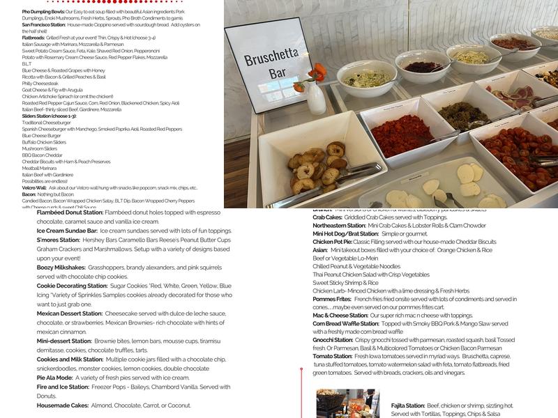 Taste! To Go Catering & Events Menu