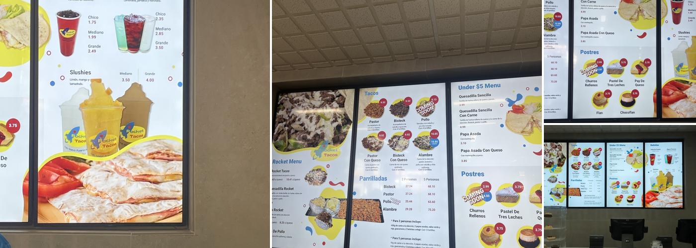 Rocket Tacos Menu
