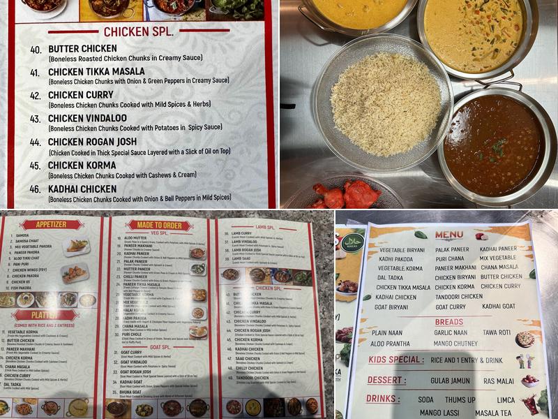 Curry Xpress Menu