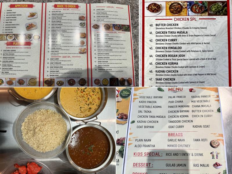 Curry Xpress Menu