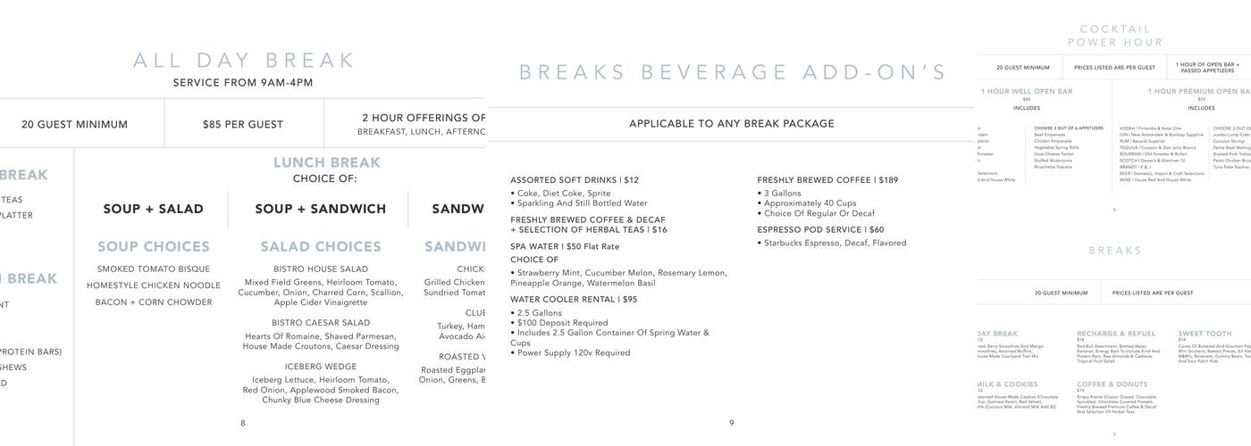 Quantum Kitchen Menu