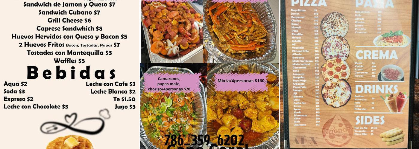 Arjona's Cuban Pizza Menu