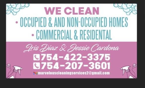 Marvelous Cleaning Services 1460 Riverland Rd, Fort Lauderdale Florida 33312